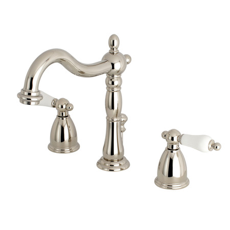 KINGSTON BRASS 8" Widespread Bathroom Faucet, Polished Nickel KB1976PL